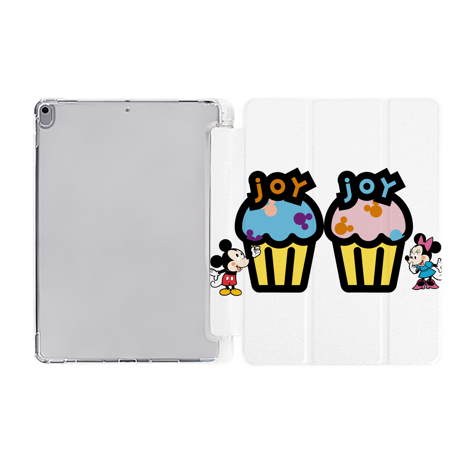 （画像用） ミッキーマウス Mickey Mouse IPad ケース ペン収納付き 三つ折りスタンド PUレザー×シリコン 対応機種9.5/10.5/10.9インチ